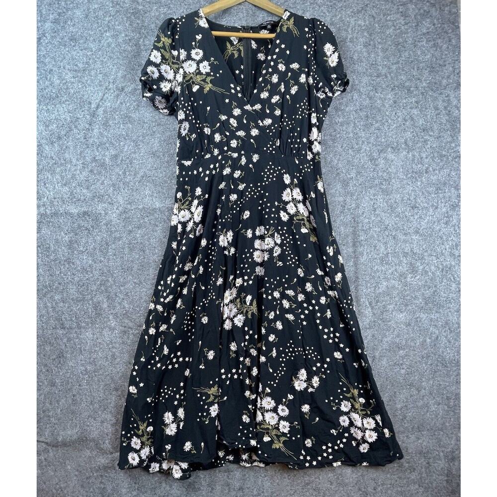 Madewell Dress Womens 10 Maxi Lightweight Bouquet Girly Feminine Dark Romantic